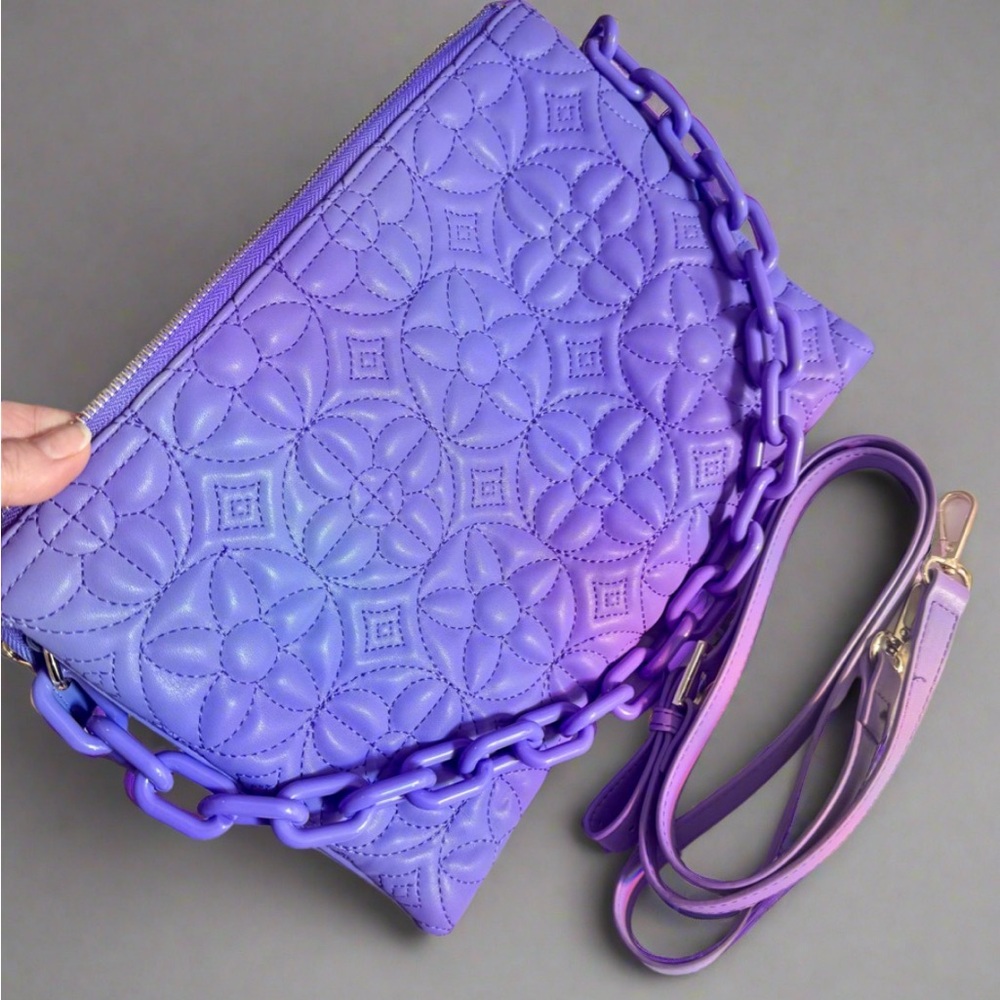 Purple Quilted Women's Bag